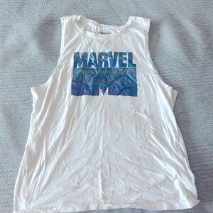 Marvel muscle tee, cutoff, sleeveless, Size Medium